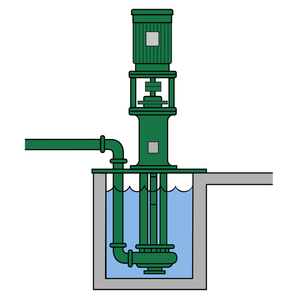 Nagle vertical cantilever pump