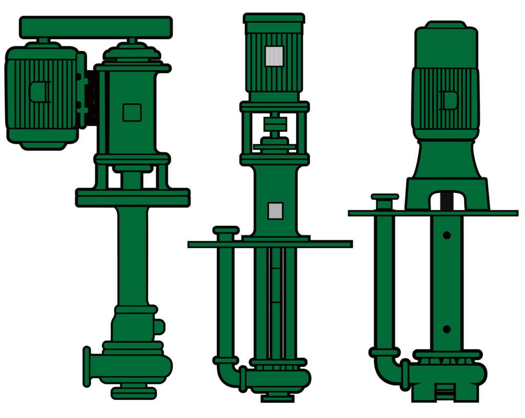 Vertical cantilever pumps